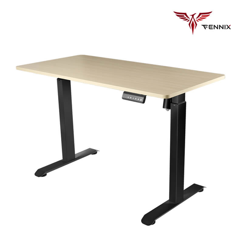โต๊ะทำงานเพื่อสุขภาพ FENNIX รุ่น 160*80CM สีโอ๊ค/ดำ_1
