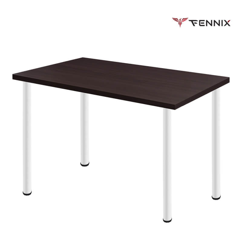 โต๊ะทำงาน FENNIX รุ่น LINNMON 140*60CM สีน้ำตาล/ขาว_1