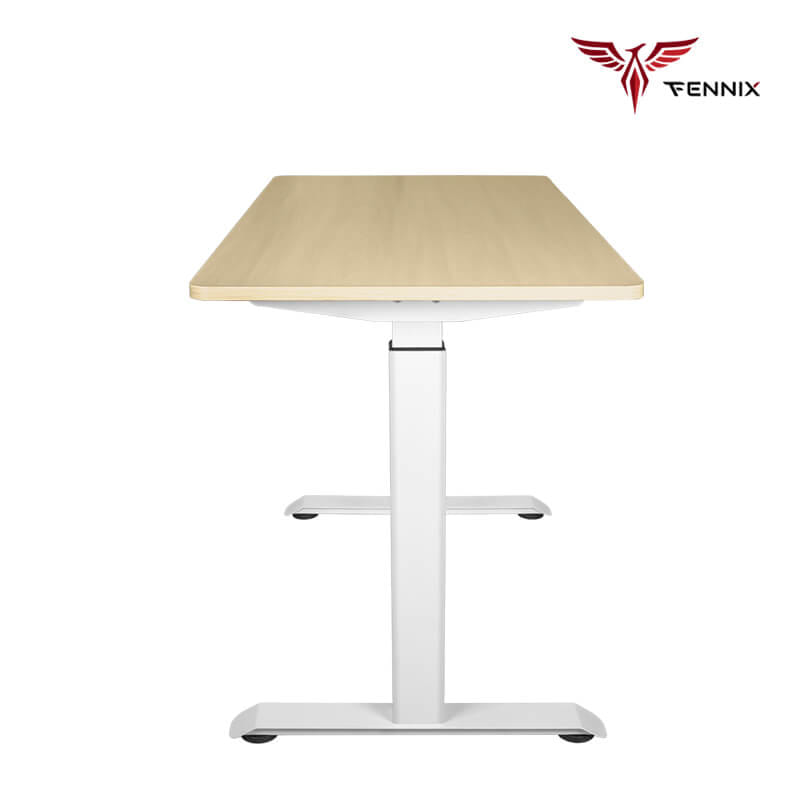 โต๊ะทำงานเพื่อสุขภาพ FENNIX รุ่น 160*80CM สีโอ๊ค/ขาว_2