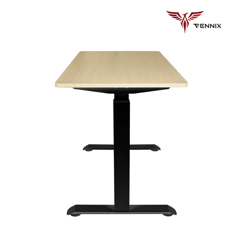 โต๊ะทำงานเพื่อสุขภาพ FENNIX รุ่น 160*80CM สีโอ๊ค/ดำ_2