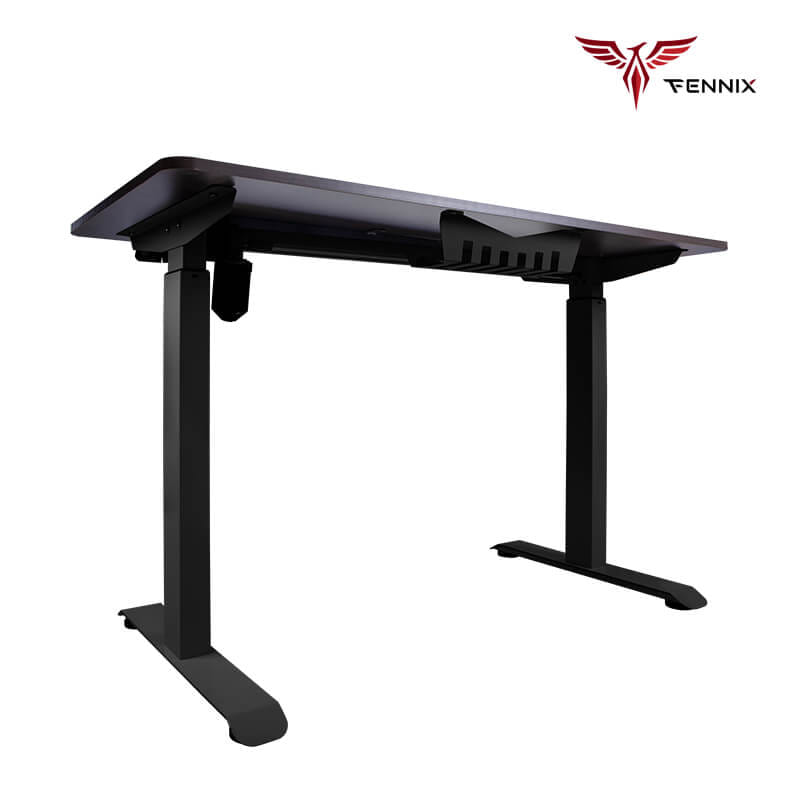 โต๊ะทำงานเพื่อสุขภาพ FENNIX รุ่น 160*80CM สีไม้สีเข้ม/สีดำ_2