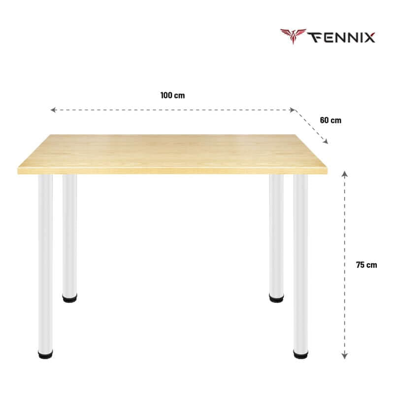 โต๊ะทำงาน FENNIX รุ่น LINNMON 100*60CM สีโอ๊ค/ดำ_2