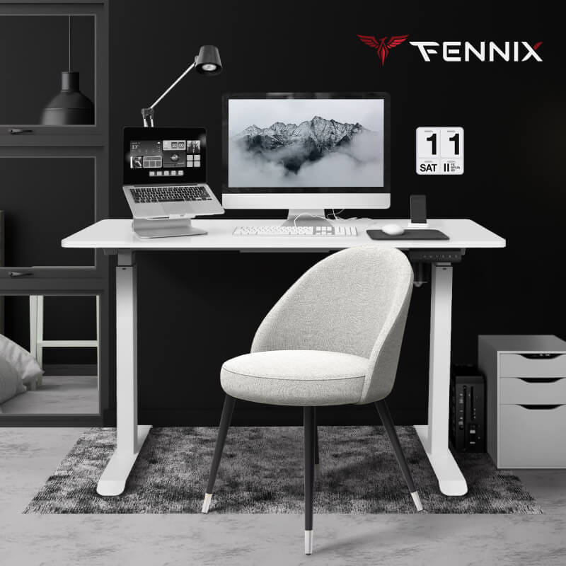 โต๊ะทำงานเพื่อสุขภาพ FENNIX รุ่น 120*60CM สีขาว_3