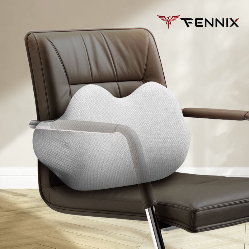 หมอนรองหลัง FENNIX รุ่น SHAPE CAR PILLOW สีเทา_5