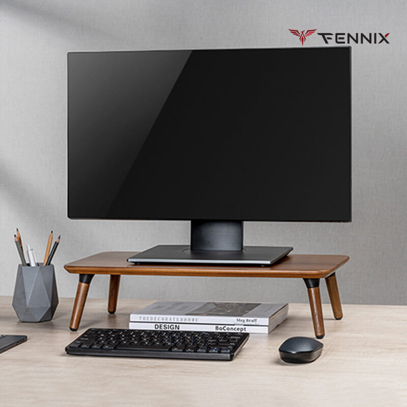 ชั้นวางจอคอม FENNIX รุ่น STB-162 SIZE L สีไม้มะฮอกกานี_6