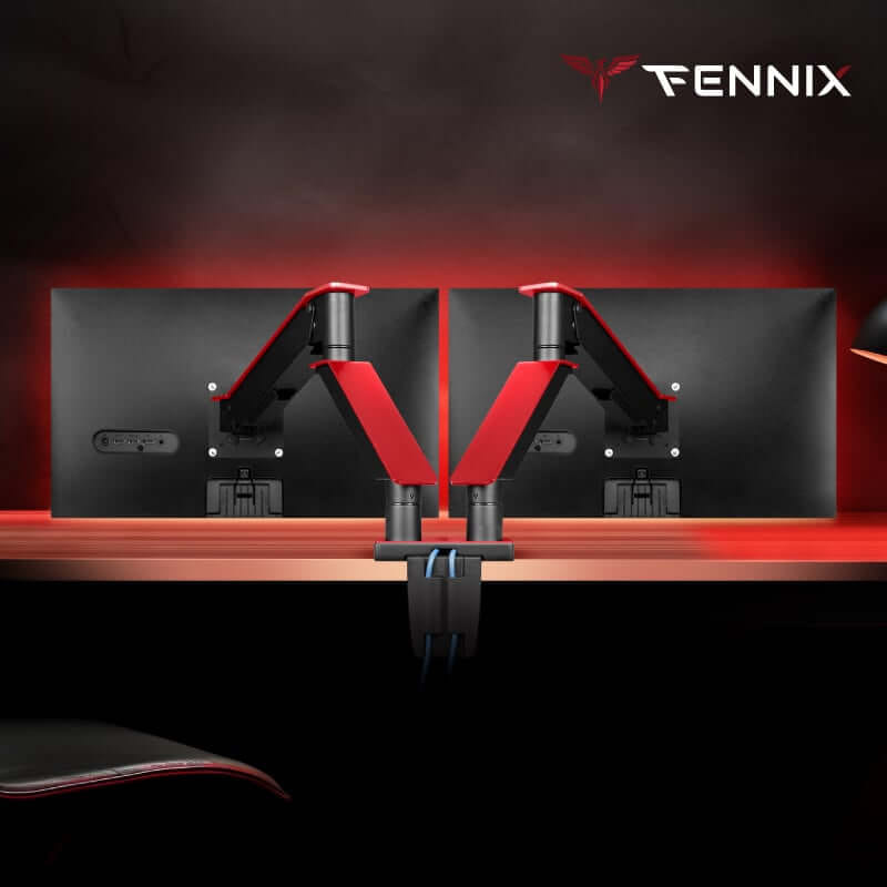 แขนจับจอมอนิเตอร์ FENNIX รุ่น ARMOR (FN-ARMOR-S) สีดำ/แดง_8