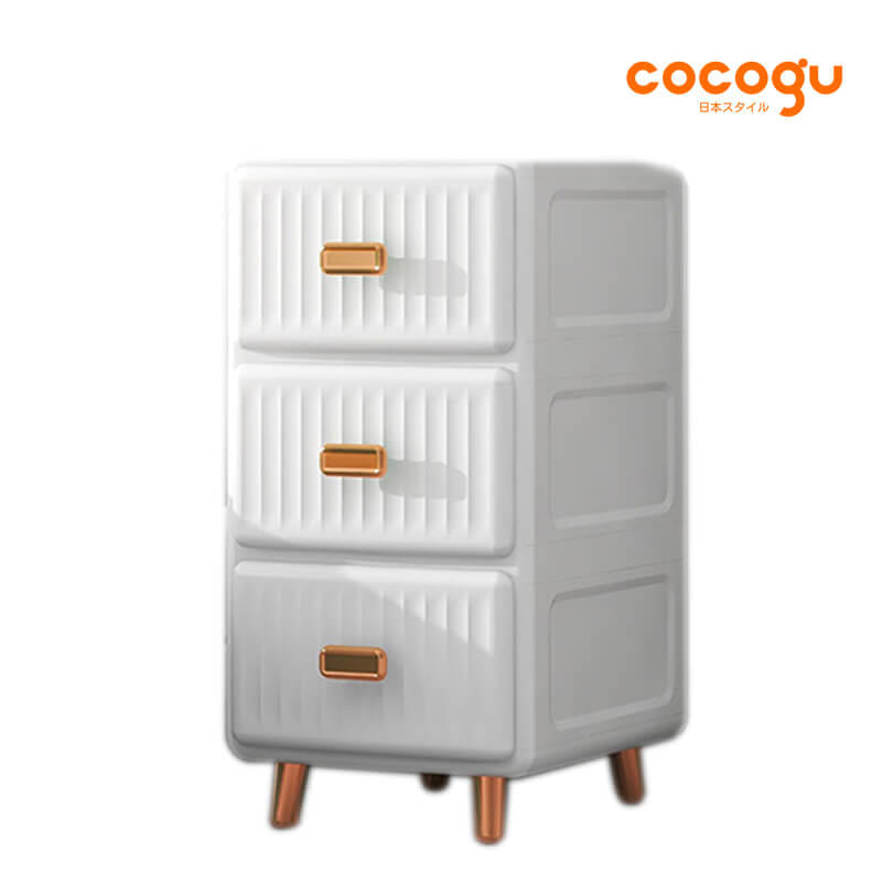 ตู้ลิ้นชัก 3 ชั้น COCOGU รุ่น 35 CM สีขาว