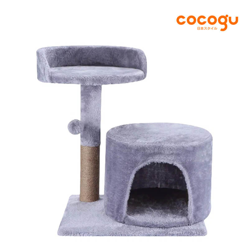 คอนโดแมวพร้อมที่ลับเล็บ COCOGU รุ่น MD01 สีเทา_0