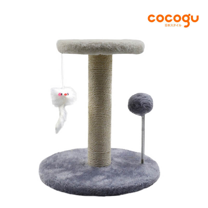 คอนโดแมวพร้อมที่ลับเล็บ COCOGU รุ่น MC07 สีเทา_0
