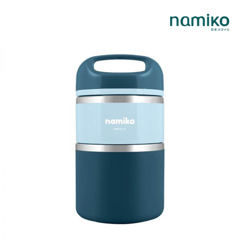 กระติกสแตนเลสใส่อาหาร NAMIKO รุ่น #6532 930ML สีน้ำเงิน_0