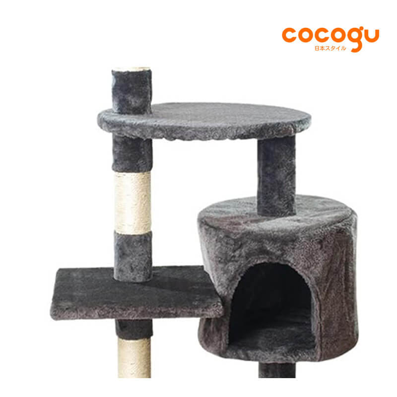 คอนโดแมว COCOGU รุ่น MT04 สีเทาเข้ม_1