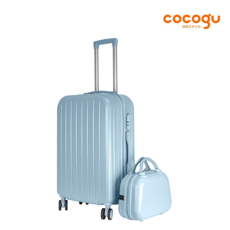 กระเป๋าเดินทาง 13นิ้ว + 20นิ้ว COCOGU SET รุ่น  516 สีฟ้า_1