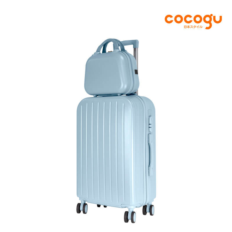 กระเป๋าเดินทาง 13นิ้ว + 24นิ้ว COCOGU SET รุ่น 516 สีฟ้า