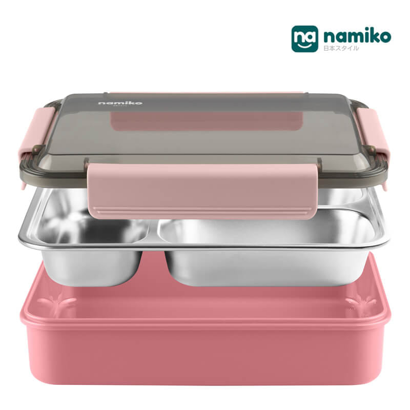 กล่องอาหาร NAMIKO รุ่น #6543-2 700 ML สีชมพู_2