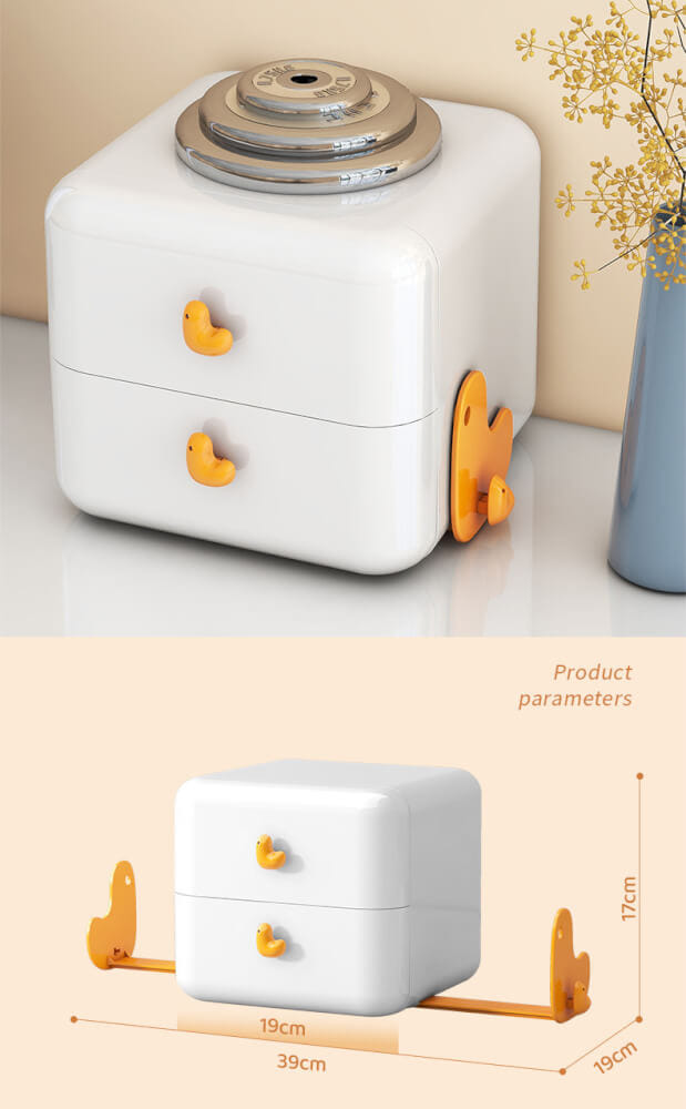 กล่องลิ้นชัก 2 ชั้น COCOGU รุ่น JRC101 สีขาว_3