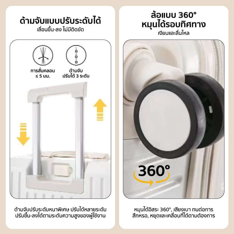 กระเป๋าเดินทาง 26 นิ้ว COCOGU รุ่น 206 สีดำ_4