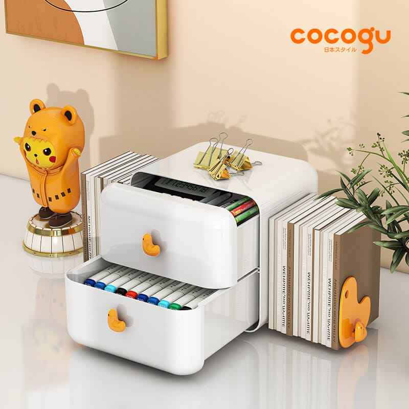 กล่องลิ้นชัก 2 ชั้น COCOGU รุ่น JRC101 สีขาว_5