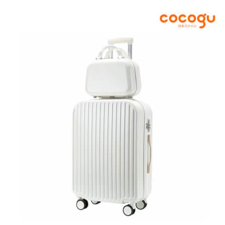กระเป๋าเดินทาง 13นิ้ว + 24นิ้ว COCOGU SET รุ่น 516 สีขาว_1