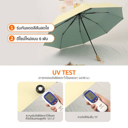 ร่มกันแดดฝน เปิด-ปิดอัตโนมัติ COCOGU UPF50+ สีฟ้า_4