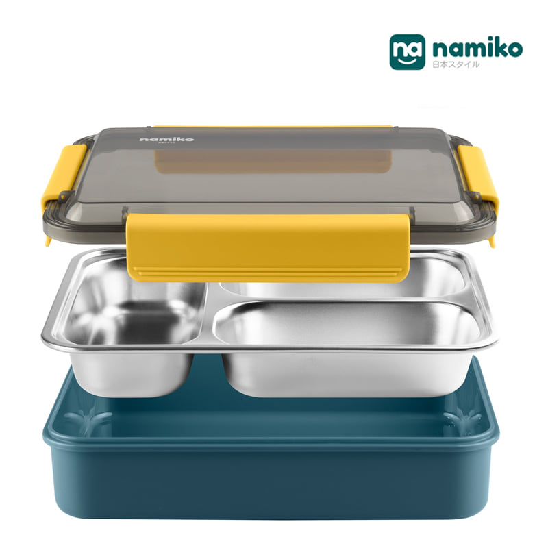 กล่องอาหาร NAMIKO #6543-2 700 มล. สีน้ำเงิน_2
