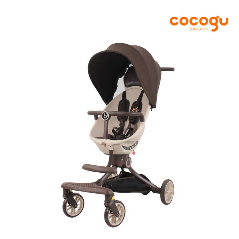 รถเข็นเด็ก COCOGU รุ่น V18 สีน้ำตาล_0
