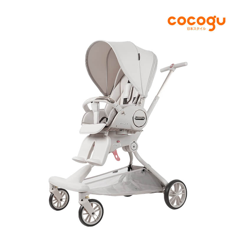 รถเข็นเด็ก COCOGU รุ่น V9 สีครีม