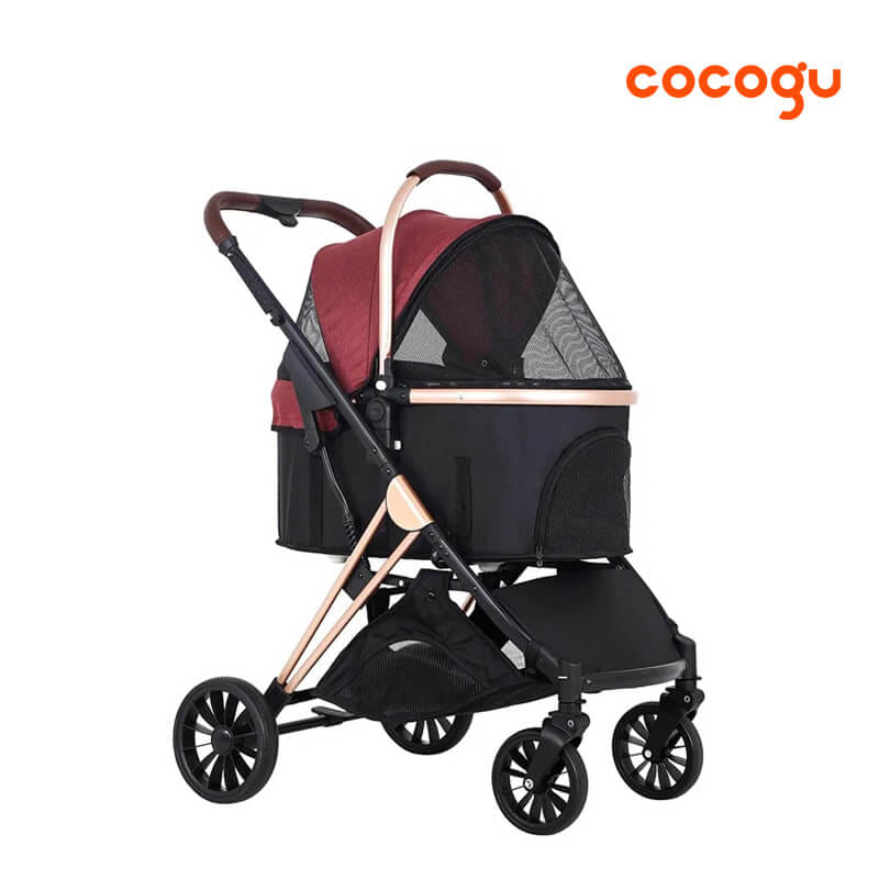 รถเข็นสัตว์เลี้ยง COCOGU รุ่น BC1-G สีแดง