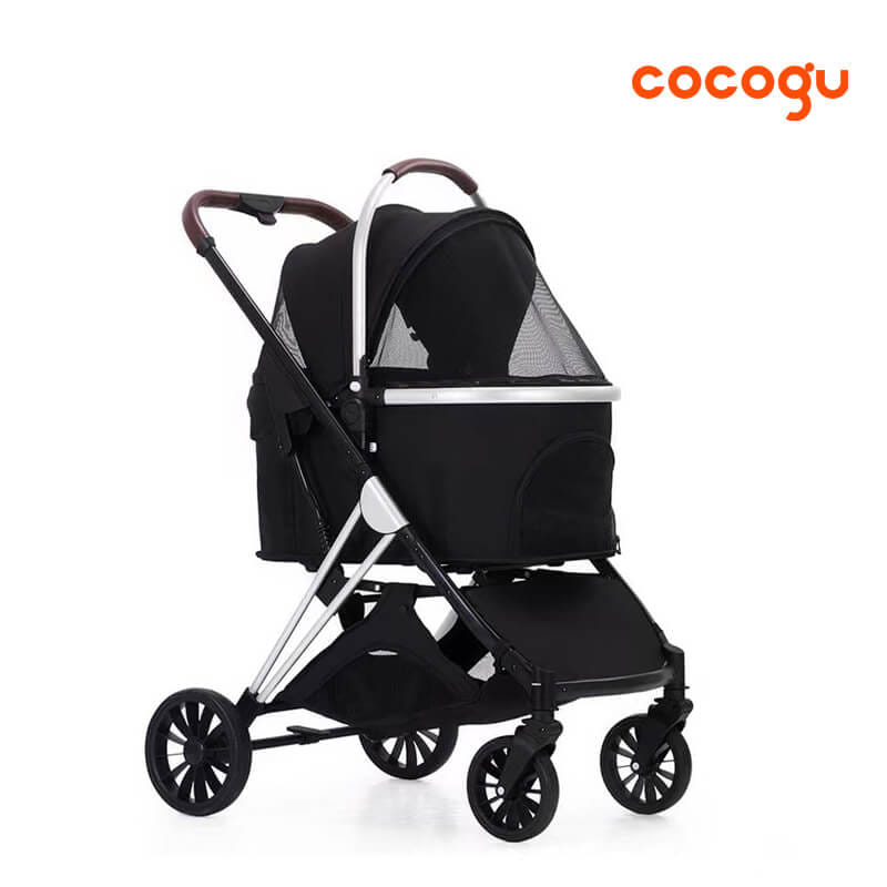 รถเข็นสัตว์เลี้ยง COCOGU รุ่น BC1-G สีดำ_0