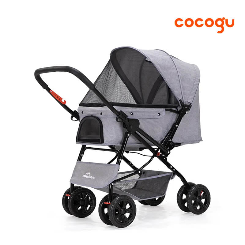 รถเข็นสัตว์เลี้ยง COCOGU รุ่น DTC-608 สีเทา
