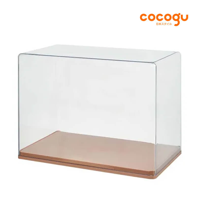 กล่องจัดเก็บโมเดล COCOGU รุ่น SIZE L 1 ชั้น สีน้ำตาล