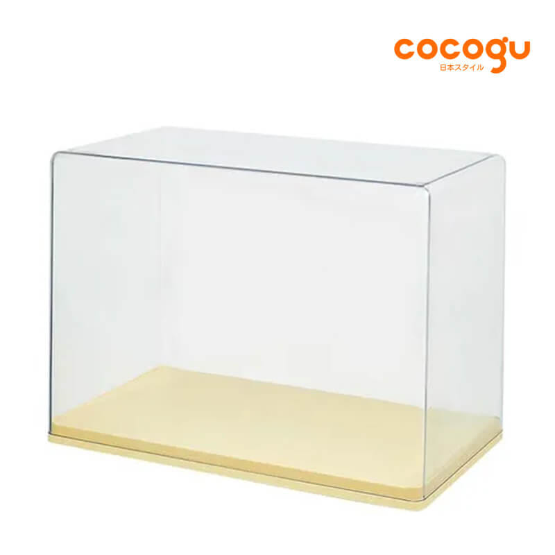 กล่องจัดเก็บโมเดล COCOGU รุ่น SIZE L 1 ชั้น สีเหลือง