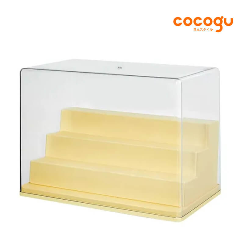 กล่องจัดเก็บโมเดล COCOGU รุ่น SIZE L 4 ชั้น สีเหลือง_0