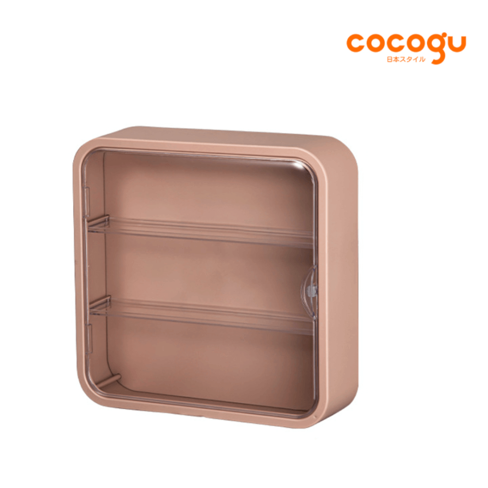 กล่องโชว์โมเดลติดผนัง COCOGU รุ่น 886 สีน้ำตาล_0