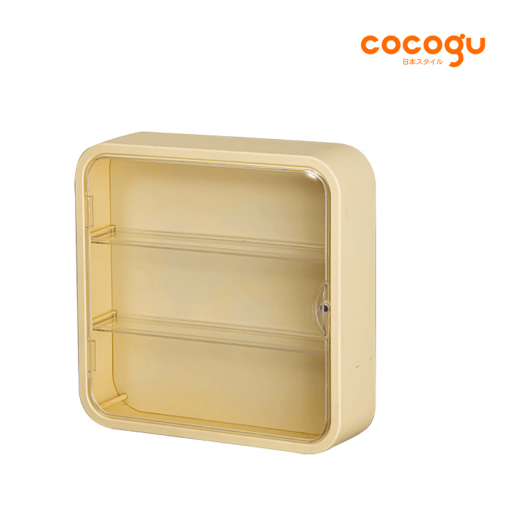 กล่องโชว์โมเดลติดผนัง COCOGU รุ่น 886 สีเหลือง