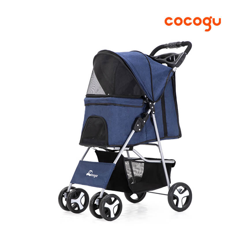 รถเข็นสัตว์เลี้ยง COCOGU รุ่น DTC-804 สีน้ำเงิน_0