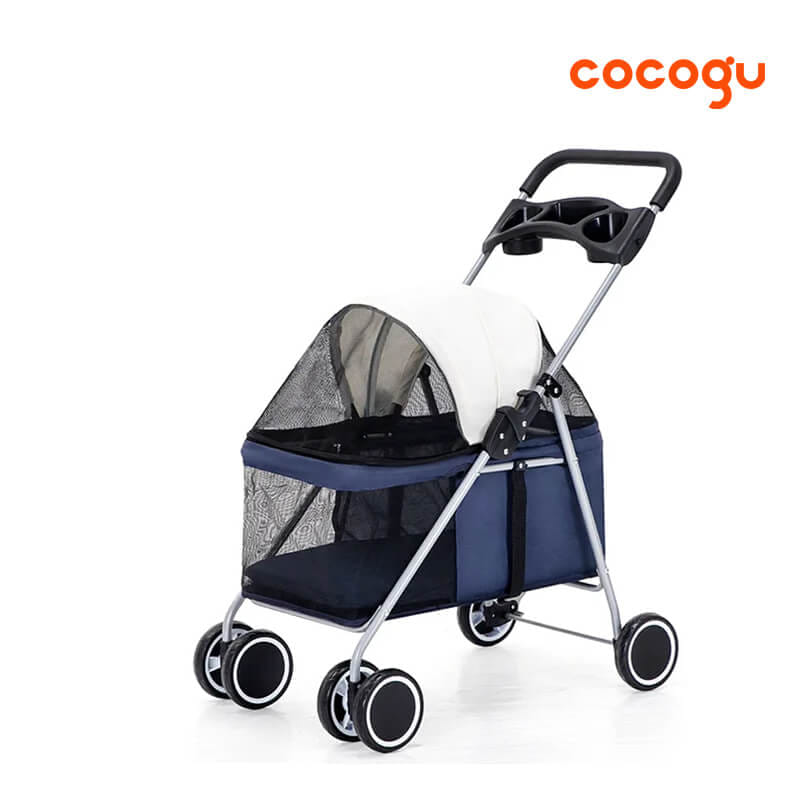 รถเข็นสัตว์เลี้ยง COCOGU รุ่น DTC-807 สีน้ำเงิน