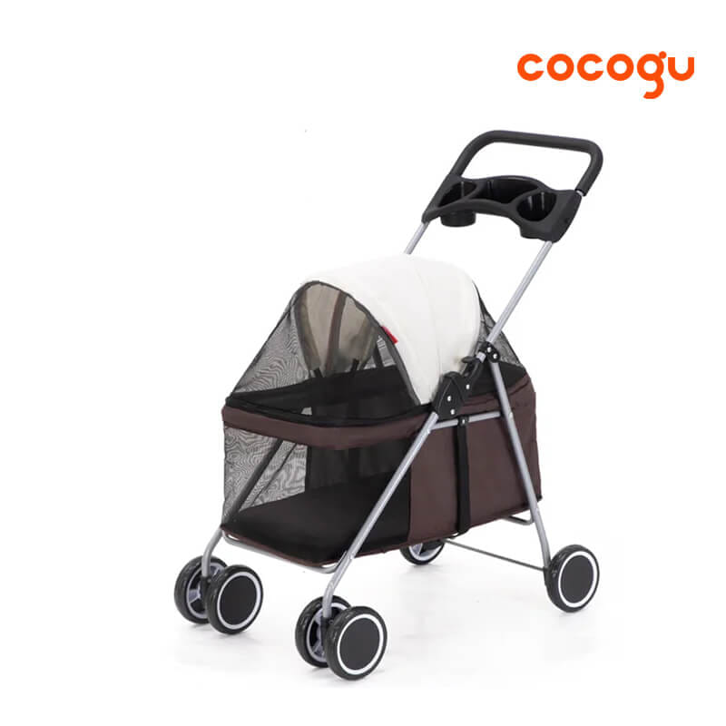 รถเข็นสัตว์เลี้ยง COCOGU รุ่น DTC-807 สีน้ำตาล