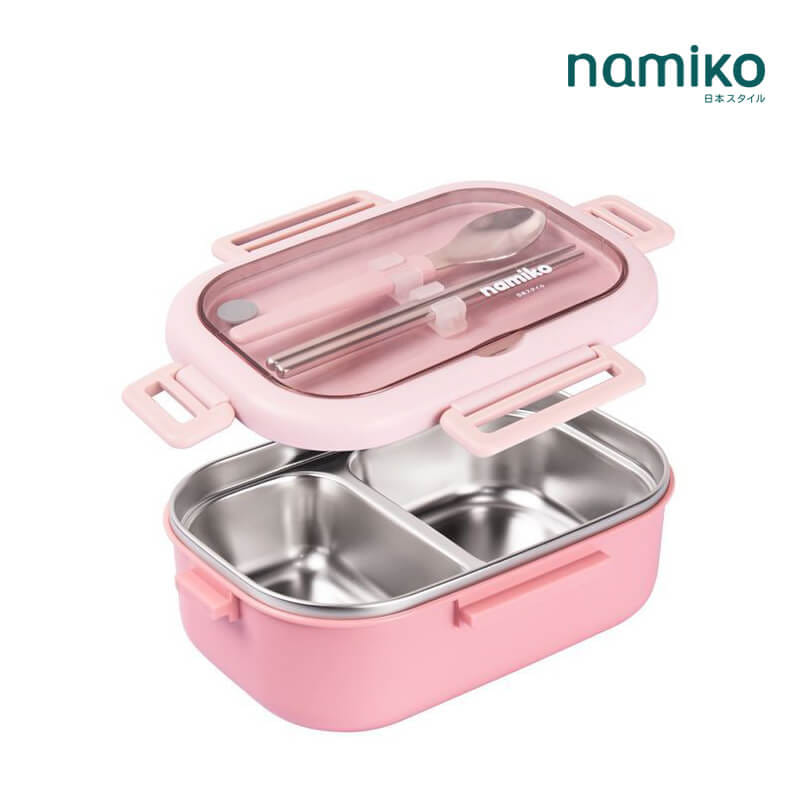 กล่องอาหาร NAMIKO รุ่น #6714 850 ML สีชมพู_1