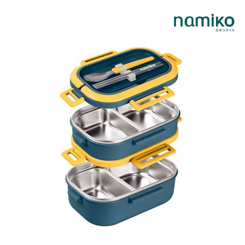 กล่องอาหาร NAMIKO รุ่น #6715 1650 ML สีน้ำเงิน_1