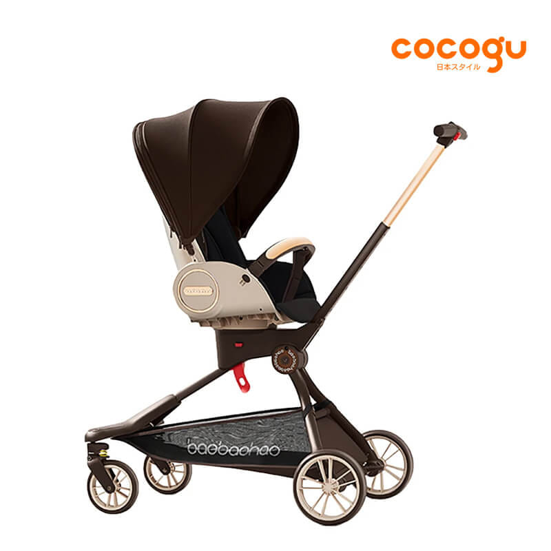 รถเข็นเด็ก COCOGU รุ่น V9 สีน้ำตาล_1
