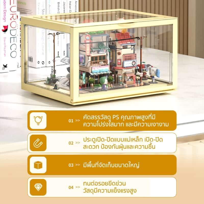 กล่องจัดเก็บโมเดล COCOGU รุ่น 892-1 สีเหลือง_1