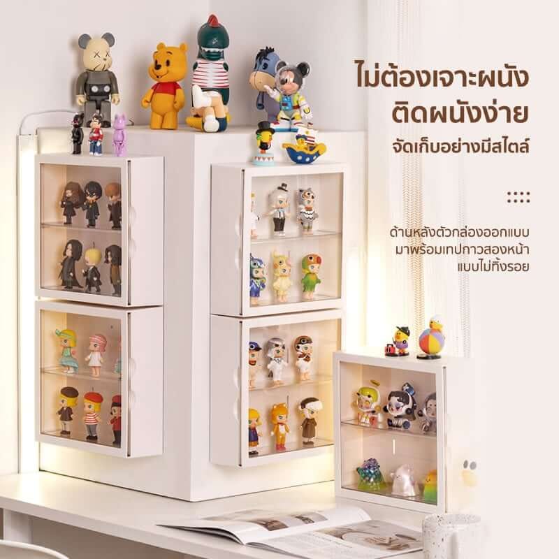 กล่องโชว์โมเดลติดผนัง COCOGU รุ่น 882-1 สีขาว_1