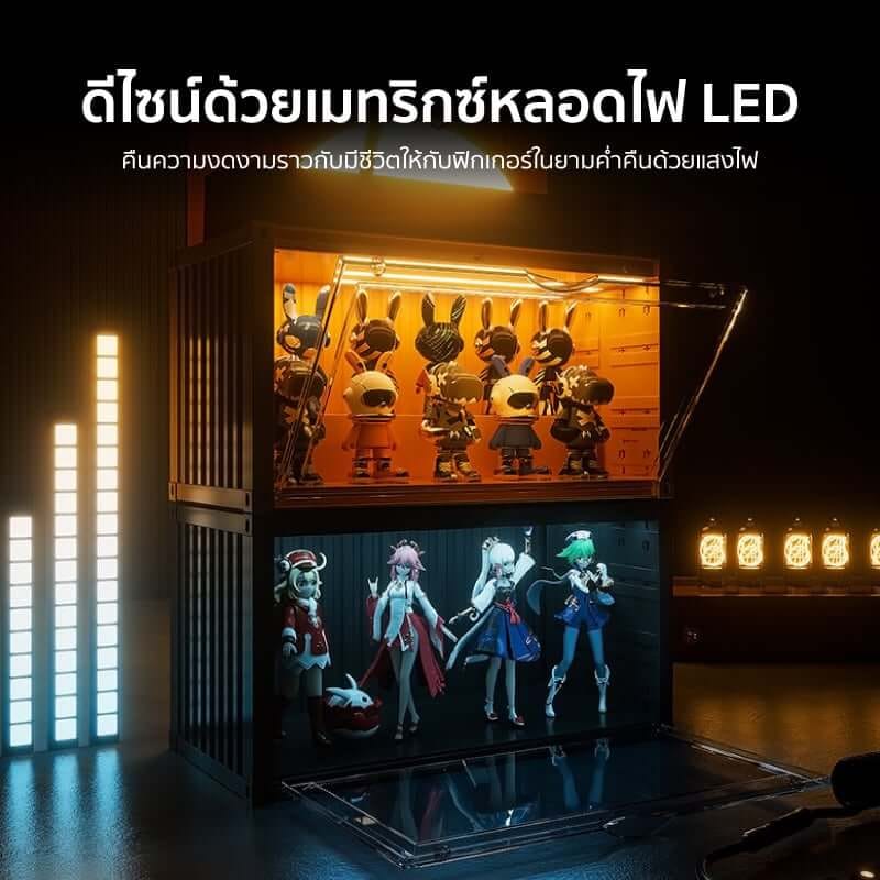 กล่องจัดเก็บโมเดล COCOGU รุ่น 910 สีเหลือง_2