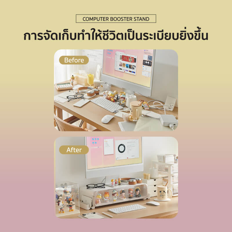 กล่องลิ้นชักโชว์โมเดล COCOGU รุ่น 922 มีไฟ สีขาว_2