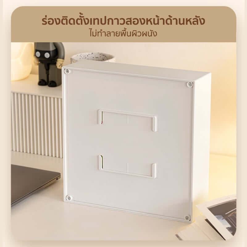 กล่องโชว์โมเดลติดผนัง COCOGU รุ่น 882-1 สีขาว_2
