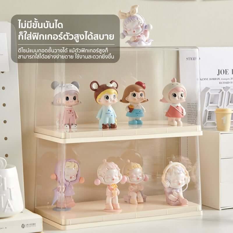กล่องจัดเก็บโมเดล COCOGU รุ่น SIZE M 1 ชั้น สีครีม_3