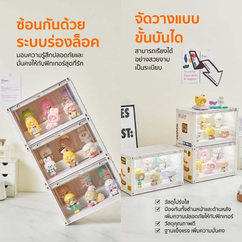 กล่องจัดเก็บโมเดล COCOGU รุ่น 930 สีเหลือง_4