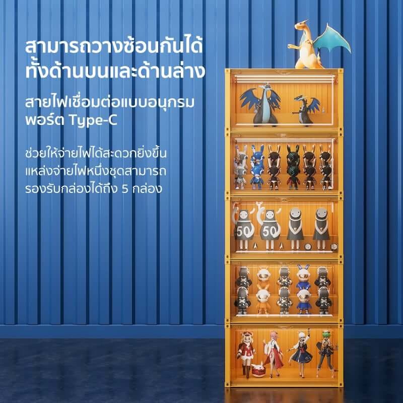 กล่องจัดเก็บโมเดล COCOGU รุ่น 910 สีเหลือง_5