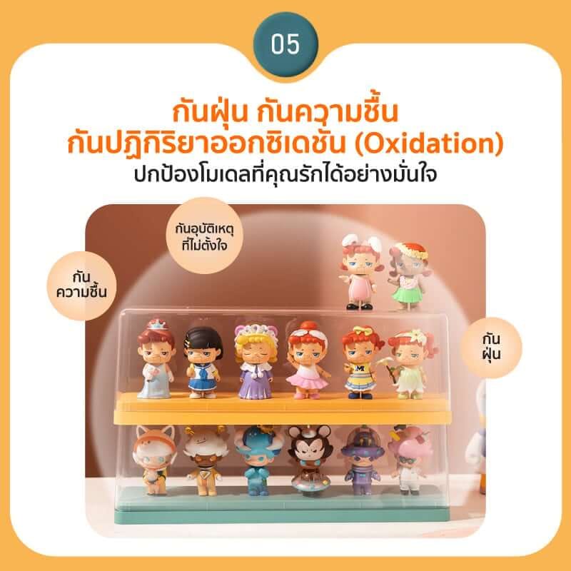 กล่องจัดเก็บโมเดล COCOGU รุ่น 863 สีเขียว_5
