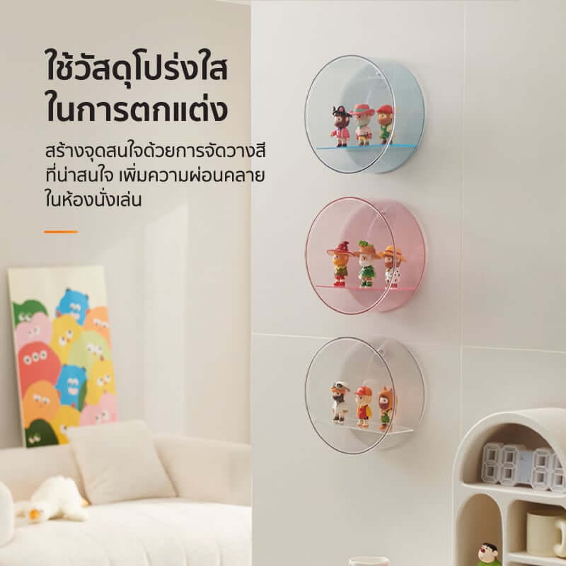 กล่องโชว์โมเดลติดผนัง COCOGU รุ่น 939 สีใส_5